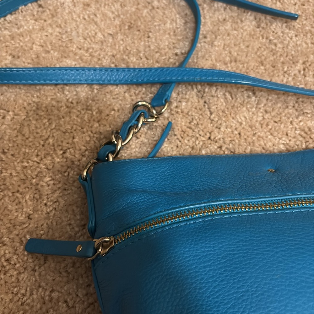 Kate Spade teal blue EUC crossbody - Picture 2 of 6